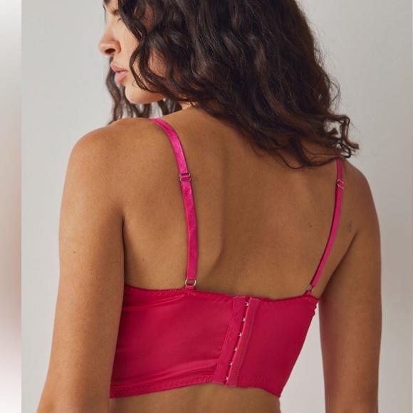 Bowie Bustier Thong Set hot pink s/m - Picture 3 of 12